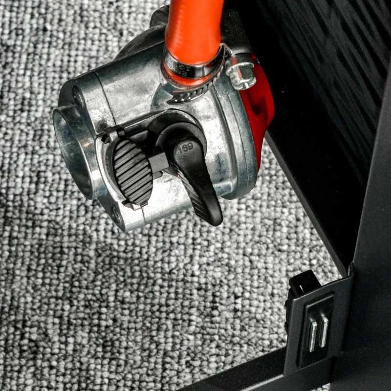 Outsunny Square Propane Gas Fire Pit Table 40000 BTU - Black - 842-260V70