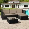 Oseasons® Corfu Rattan 3 Seater Chaise Lounge Set - Black - 106050