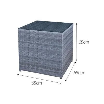 Oseasons® Malta Rattan 9 Seater U-Shape Set - Ocean Grey - 106425 - Image 4