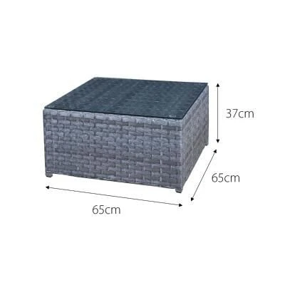 Oseasons® Malta Rattan 9 Seater U-Shape Set - Ocean Grey - 106425 - Image 6