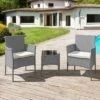 Oseasons® Antigua Rattan 2 Seat Tea For Two Set - Grey - 106463