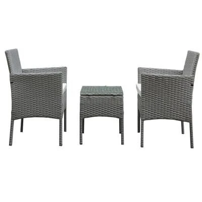 Oseasons® Antigua Rattan 2 Seat Tea For Two Set - Grey - 106463 - Image 3