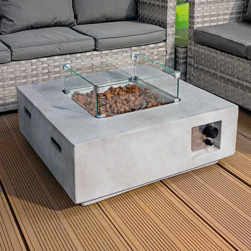 Royal Fire⢠Lanzarote GRC Square Gas Fire Pit - 106465 - Image 2