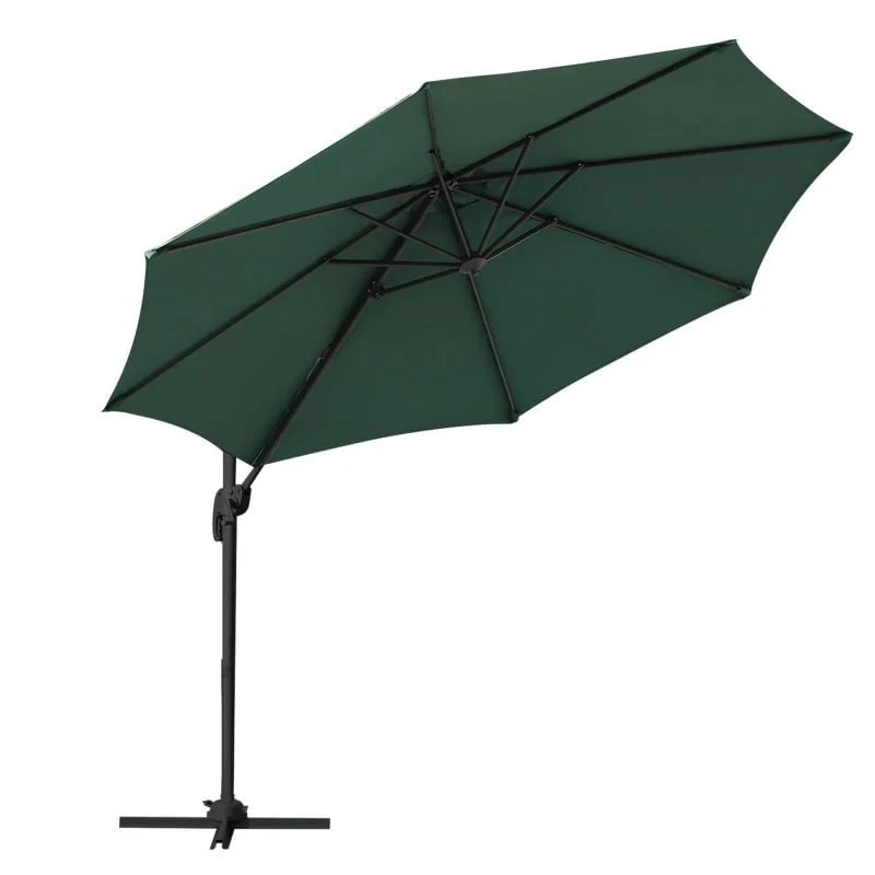 Outsunny Umbrella Parasol With 360 Rotation 294x248Hcm - Green - 84D-052GN - Image 2