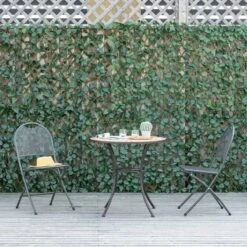 Outsunny 4 Pieces Expanding Trellis Fence 2m X 1m - Green - 844-475