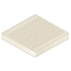 Brett Tactile Commercial Paving Barfaced 50mm Pack Of 20 - Natural - BFB50GY