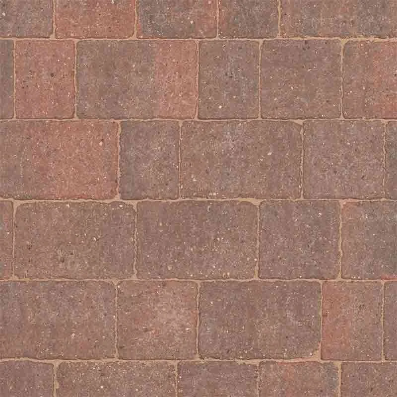 Brett Alpha Antique Block Paving Rectangular 60mm Medium Brick Pack Of 528 - Brindle - NLAM60BR - Image 2