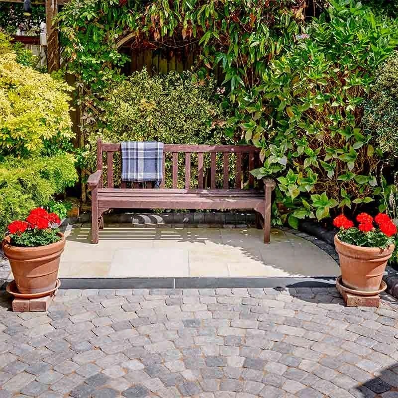 Brett Aura Block Paving Square Stone Pack Of 539 - Silver Fleck - AU60SQSV - Image 2