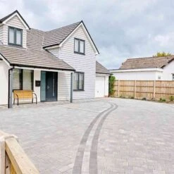 Brett Beta Block Paving Circle 2950mm Dia. Pack Of 464 - Silver Haze - BCLX60SH