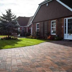 Brett Beta Block Paving Rectangular 60mm Medium Brick Pack Of 504 - Burnt Oak - BM60BO