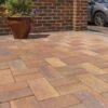 Brett Delta Block Paving (Barrow) Rectangular 50mm Brick Pack Of 276 - Brindle - DLBV50BR