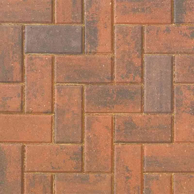 Brett Delta Block Paving (Barrow) Rectangular 50mm Brick Pack Of 276 - Brindle - DLBV50BR - Image 2