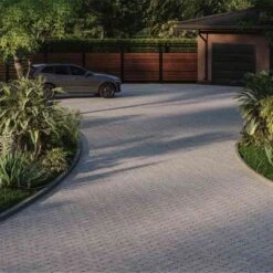 Brett Lugano Flow (Cliffe) Permeable Block Paving 215x115x60mm - 432 Per Pack - Graphite Grey - LFC6GG