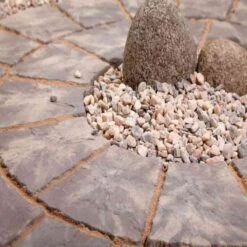 Brett Bronte Garden Paving Circle Kit 1800mm Dia. Pack Of 36 - Weathered Stone - BRFC32WS
