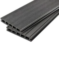 Cladco WPC Original Hollow Composite Decking Board 2.4 Metre X 150 X 25mm - Charcoal - WPCHB22