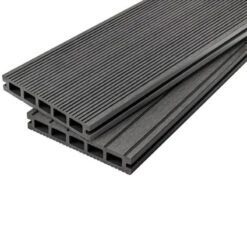 Cladco WPC Original Hollow Composite Decking Board 4 Metre X 150 X 25mm - Charcoal - WPCHB40