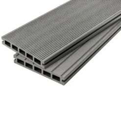 Cladco WPC Original Hollow Composite Decking Board 4 Metre X 150 X 25mm - Stone Grey - WPCHS40