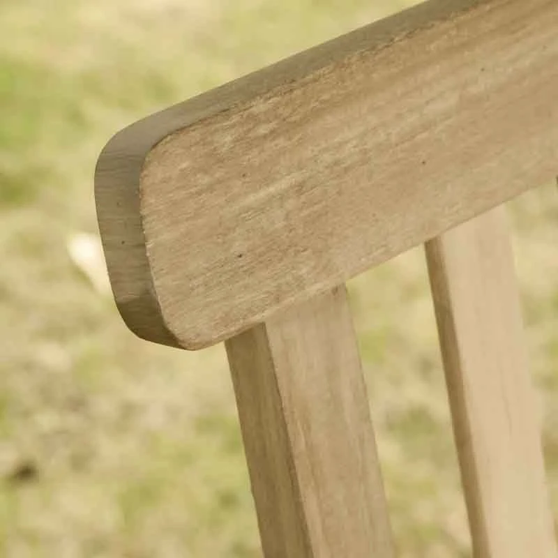 Outsunny 2 Seater Wooden Swing Chair - Natural - 84A-154ND - Image 4