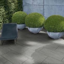 Global Stone Jewell Porcelain Paving Slabs Single Size Pack 600 X 900 X 20mm - Pack Of 48 - Ashen - JAPE6090