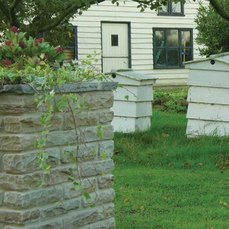 Global Stone Old Rectory Sandstone Walling Single Size Pack - 325 X 100 X 55-75mm - Pack Of 185 - York Green - YGWL0325