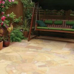 Global Stone Premium Sandstone Circle Extension Pack - Pack Of 16 - Modak Rose - MRSC3600