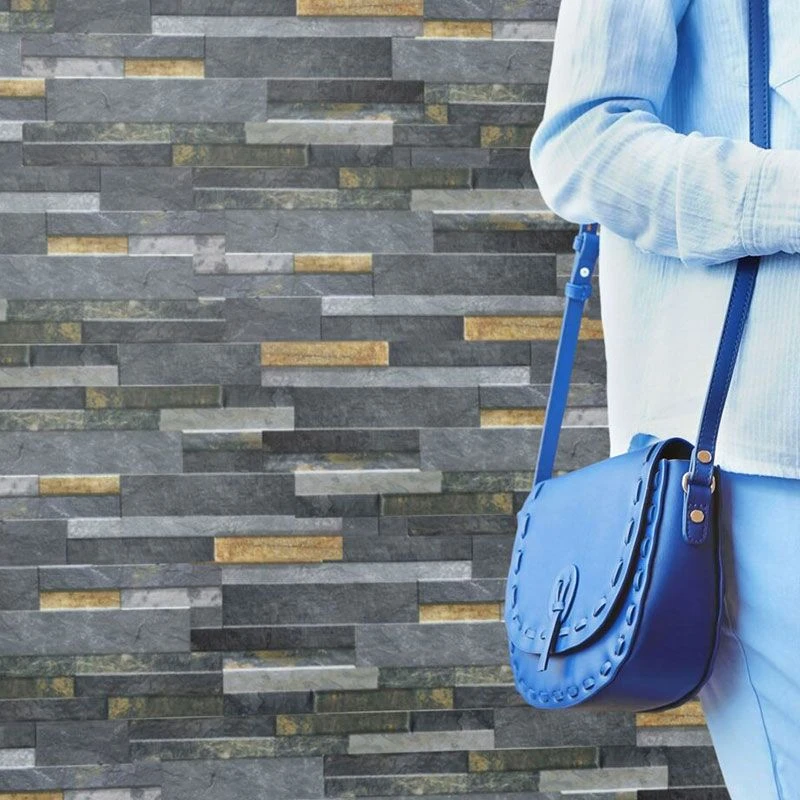 Global Stone Porcelain Wall Cladding Single Size Pack 160 X 400 X 10-12mm - Pack Of 15 - Quartz Iron - KEQI1640 - Image 2