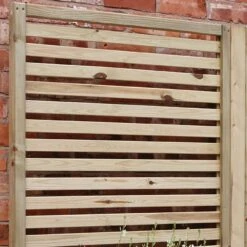 Rowlinson Garden Creations Horizontal Slat Screens Pack Of 4 - GCHP4