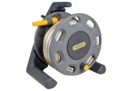 Hozelock 2412 30m Freestanding Compact Hose Reel + 25 Metres Of 12.5mm Hose - HOZ2412
