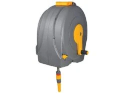 Hozelock 2496 Wall Mounted 40m Fast Reel + 40 Metres Of 12.5mm Hose - HOZ2496