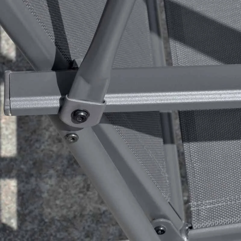 Outsunny 2 Seater Garden Swing Chair With Canopy - Dark Grey - 84A-251CG - Image 8