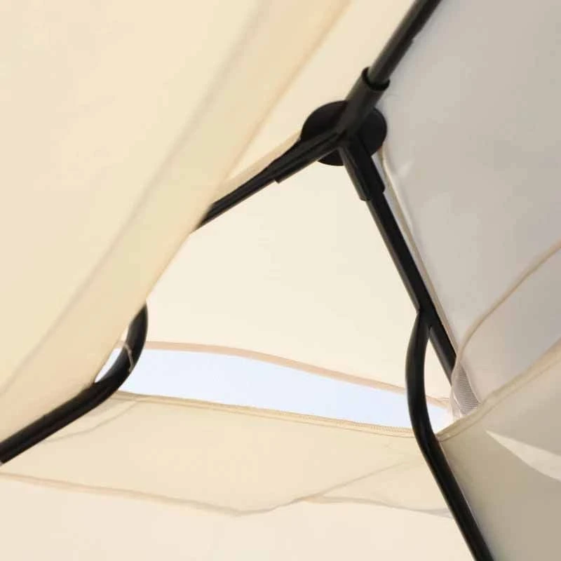 Outsunny 2-in-1 Convertible Gazebo Swing Chair - Cream White - 84A-102 - Image 5