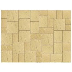 Kelkay Abbey Paving Random Patio Kit 10.22 M² - York Gold - 8583YG