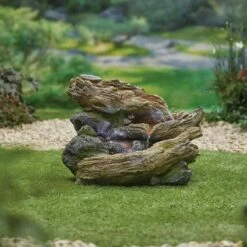 La Hacienda Bubbling Brook Inc LEDs Water Feature - 45209L