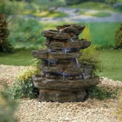 La Hacienda Red Rock Springs Inc LEDs Water Feature - 45203L