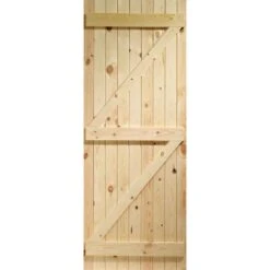 XL Joinery Ledged & Braced External Pine Gate Or Shed Door 1981 X 838mm - LB33