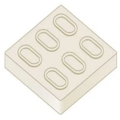 Brett Tactile Commercial Paving Lozenge 50mm Pack Of 36 - Buff - LPF50BF