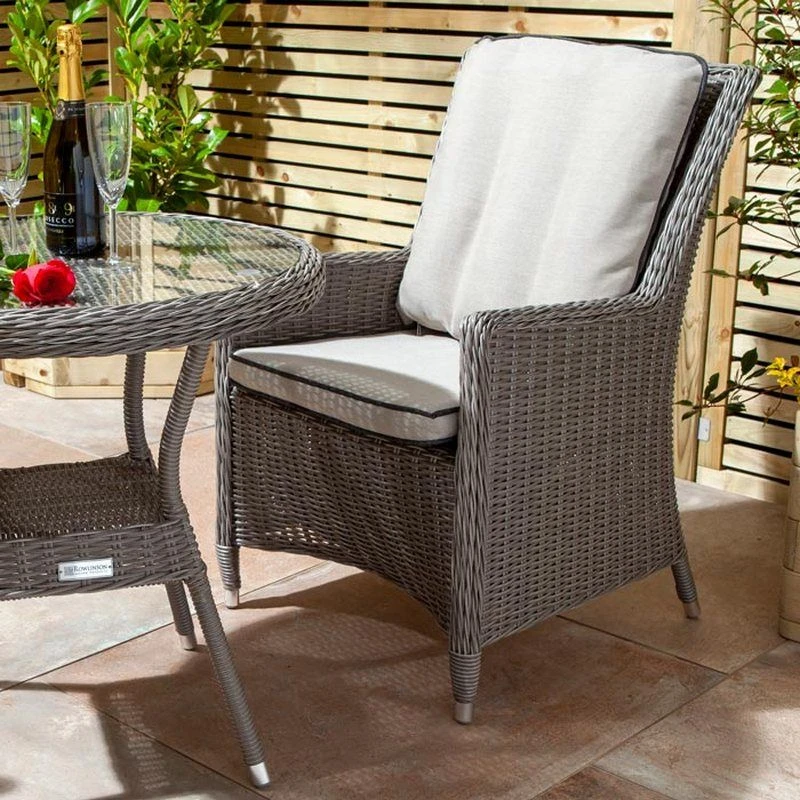 Rowlinson Prestbury 3 Piece Bistro Set Natural Stone - NSPREBIST - Image 2