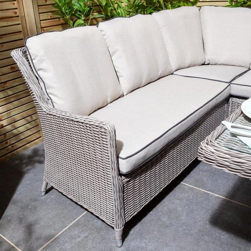 Rowlinson Prestbury 4 Piece Corner Dining Set - Natural Stone - NSPRECSET - Image 6