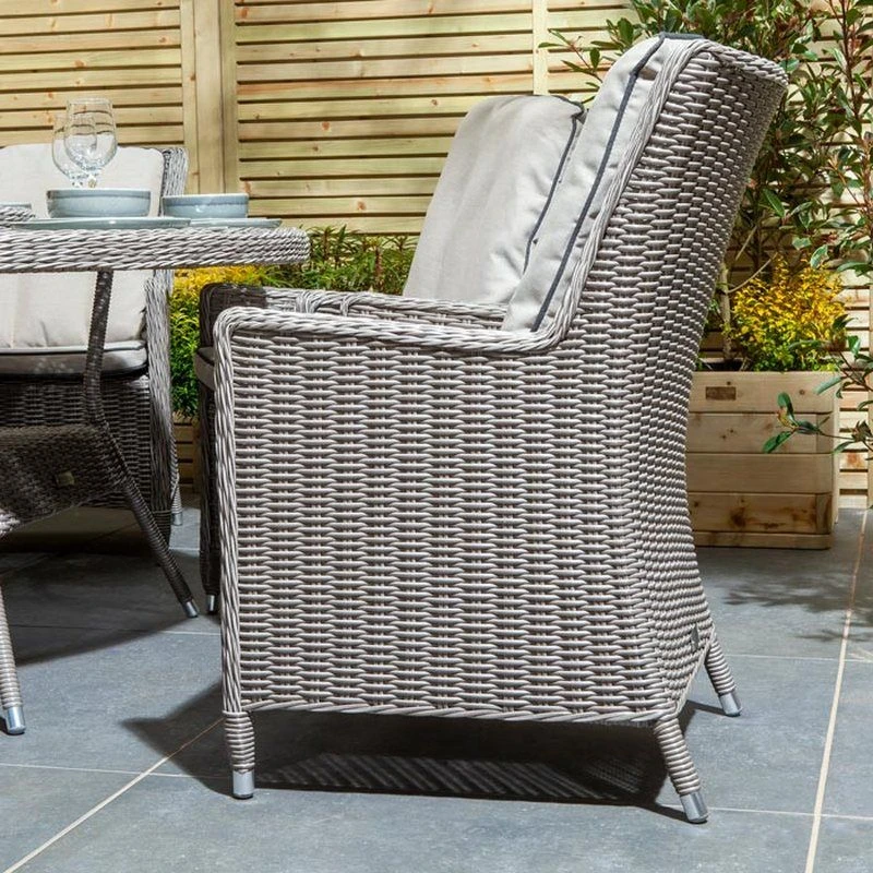 Rowlinson Prestbury 7 Piece Dining Set - Natural Stone - NSPRESET6 - Image 3