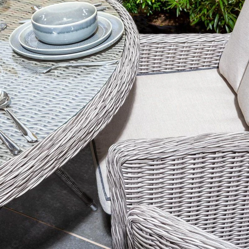 Rowlinson Prestbury 7 Piece Dining Set - Natural Stone - NSPRESET6 - Image 6