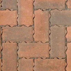 Brett Omega Flow Permeable Block Paving Rectangular 60mm Brick Pack Of 404 - Brindle - OF60BR