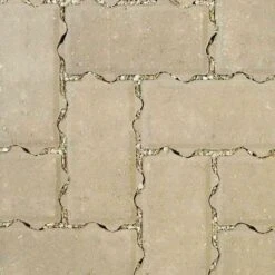 Brett Omega Flow Permeable Block Paving Rectangular 60mm Brick Pack Of 404 - Natural - OF60GY