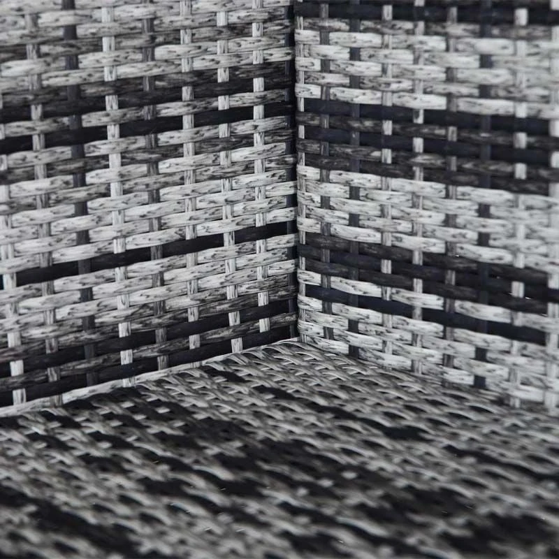 Outsunny 4 Piece Rattan Garden Furniture Set - Grey - 841-158 - Image 9