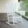 Outsunny Garden Rocking Chair - White - 84A-041WT