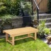 Outsunny 2-Seater Outdoor Fir Wood Garden Bench - 84B-362