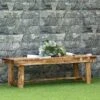 Outsunny 2-Seater Wooden Garden Bench - Carbonised - 84B-362CF