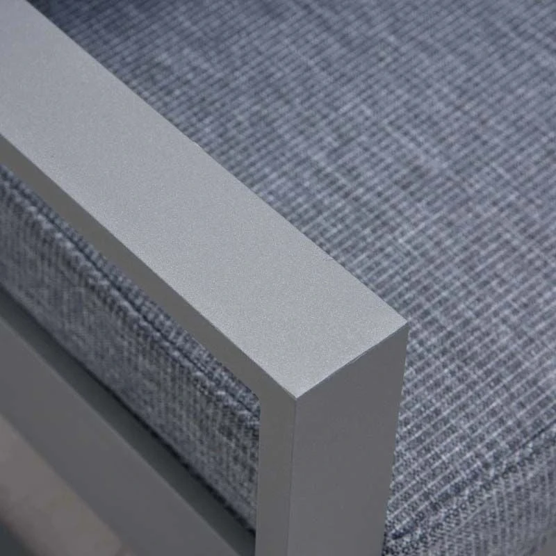 Outsunny 4-Seater Metal Garden Furniture Set - Grey - 84B-640 - Image 7