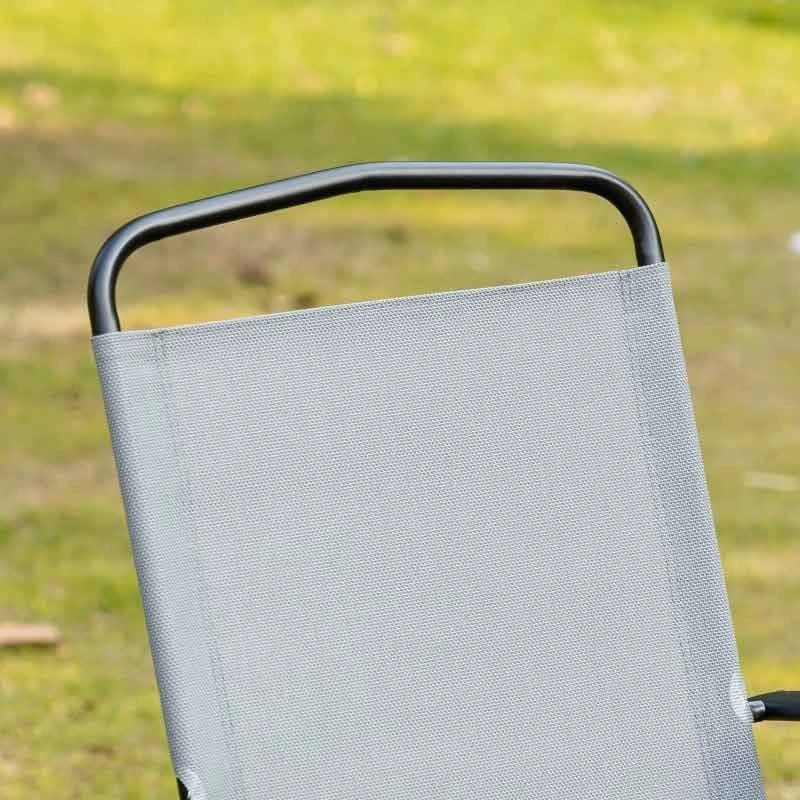 Outsunny 5 Piece Garden Furniture Dining Set - Black - 84B-697GY - Image 4