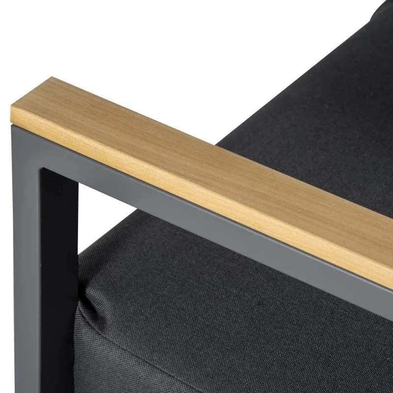 Outsunny 4 Piece L-Shaped Garden Furniture Set - Grey - 84B-779V01 - Image 9