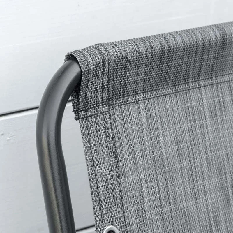 Outsunny 2 Piece Garden Chair Set - Grey - 84B-811GY - Image 7